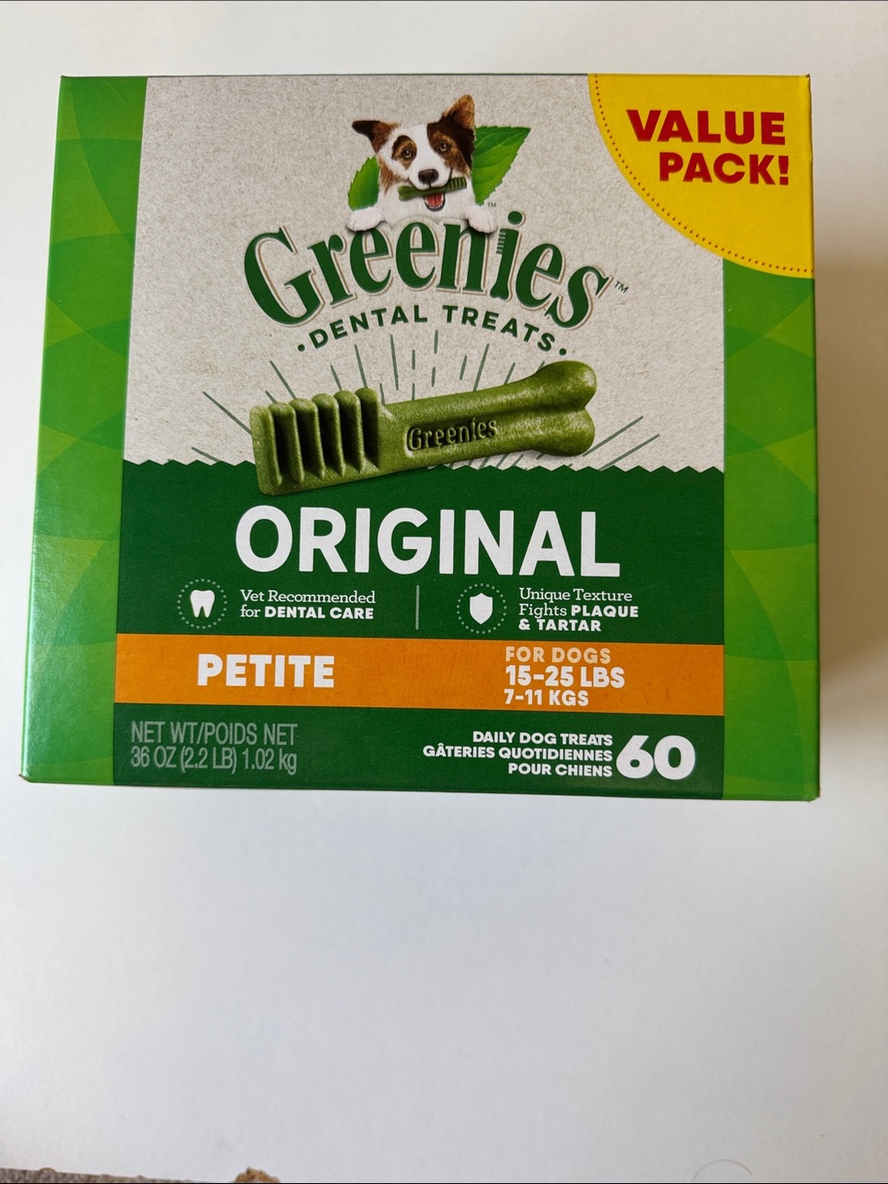 Greenies Dental Treats Original Petite for Dogs - (15-25 Lbs.)